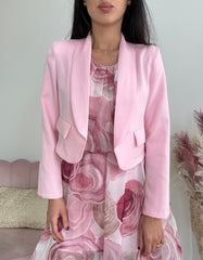 Blazer Crop Rosa Candy