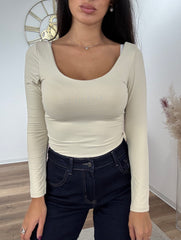 Body Scollo Tondo Beige
