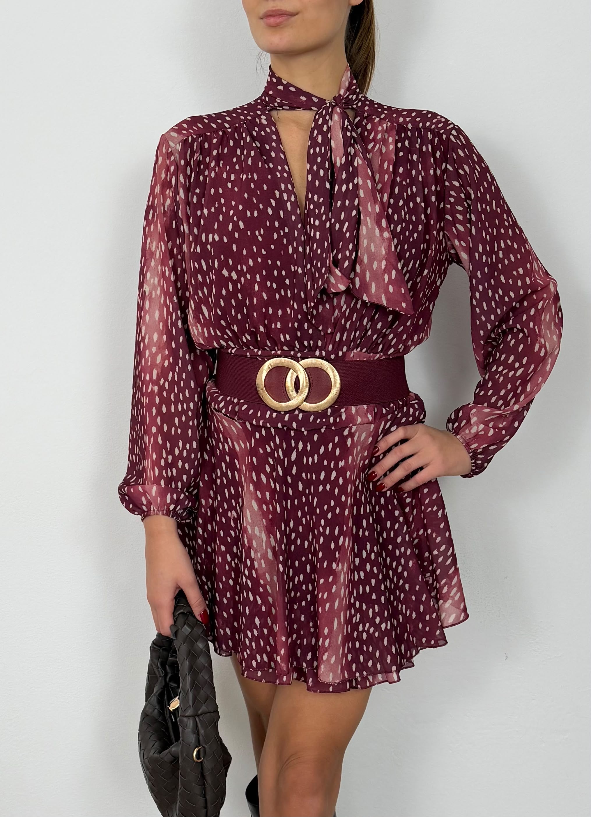 Abito Bambi Bordeaux