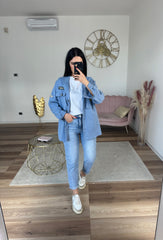 Giacca US Army Celeste