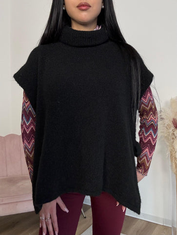 Smanicato con fiocchetti Nero