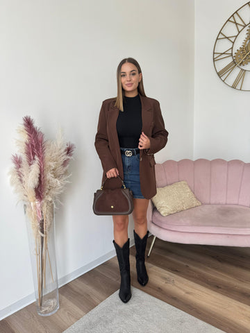 Blazer Over Chocolate