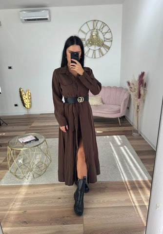 Chemisier Deborah Cacao