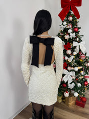 Abito Fiocco Paillettes