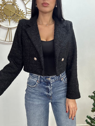 Blazer Crop Lurex