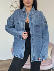 Camicione Denim Strass
