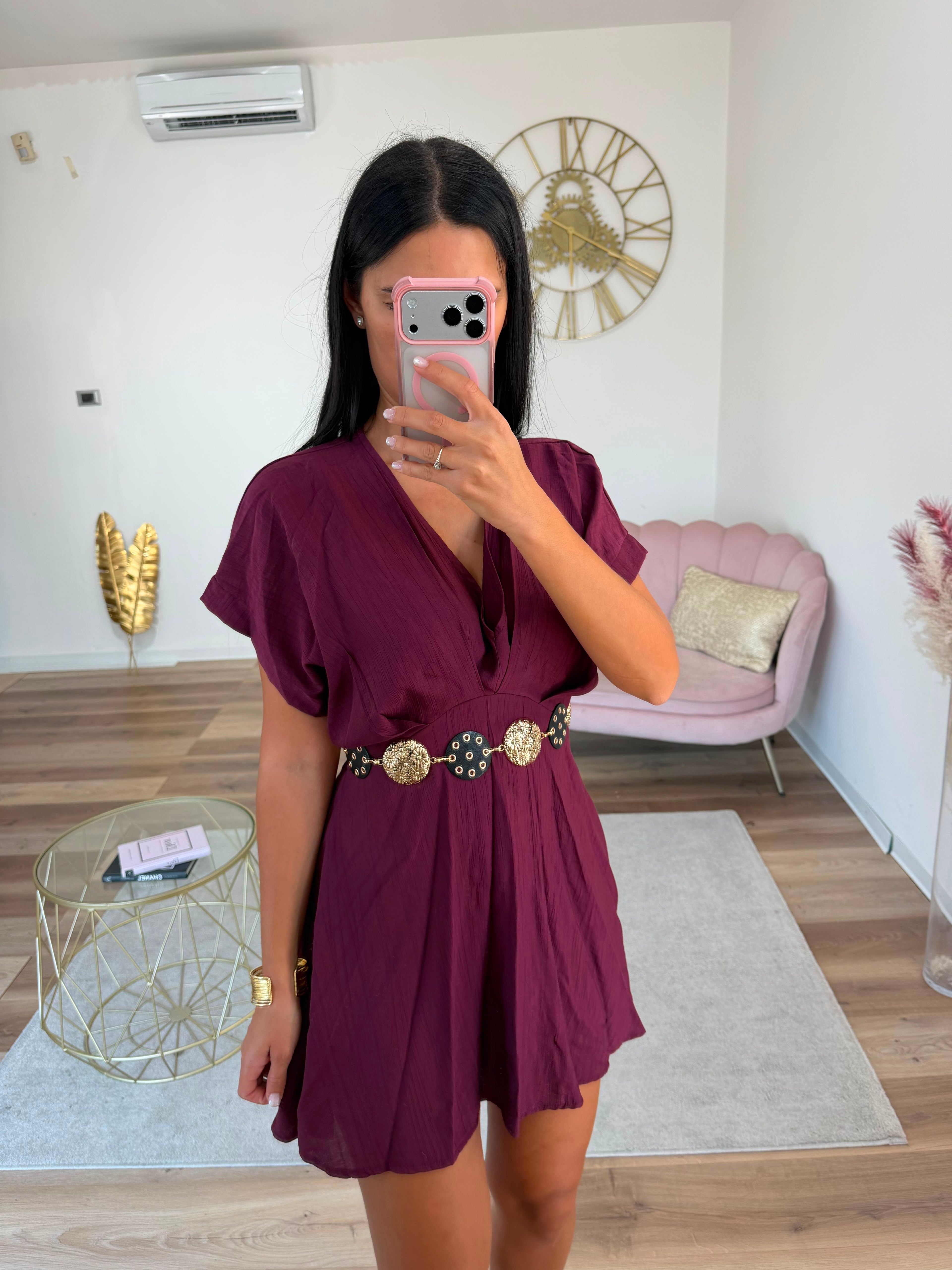 Abito Margot Bordeaux