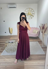 Abito Infinity Bordeaux