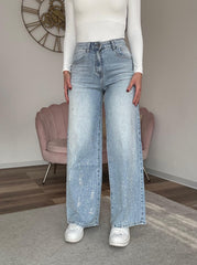 Jeans Wide Leg Shine