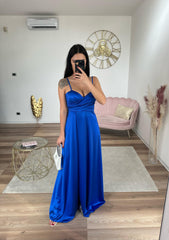 Abito Chantal Blu Royal