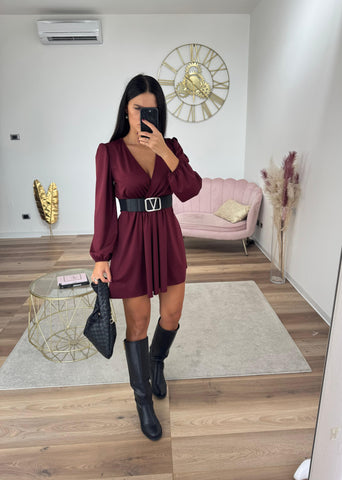 Abito Alessia Bordeaux