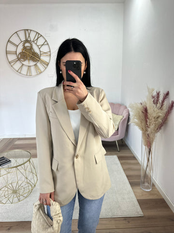 Blazer Over Beige