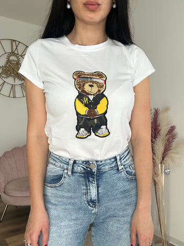 T-shirt Ted New York Bianco
