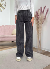 Pantalone Gessato Felpato