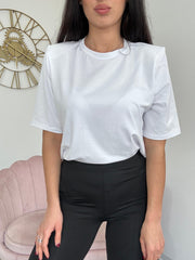 T-shirt Spalline Imbottite Bianco