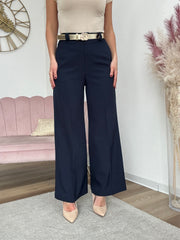 Pantalone Palazzo Giovanna Blue Navy