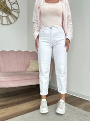 Jeans Mom fit Bianco