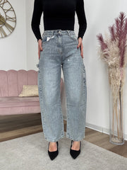 Jeans Slouchy Strass Vintage