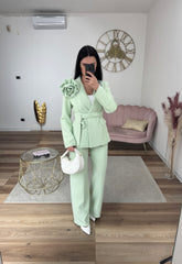 Completo Rosalinda Verde Pastello