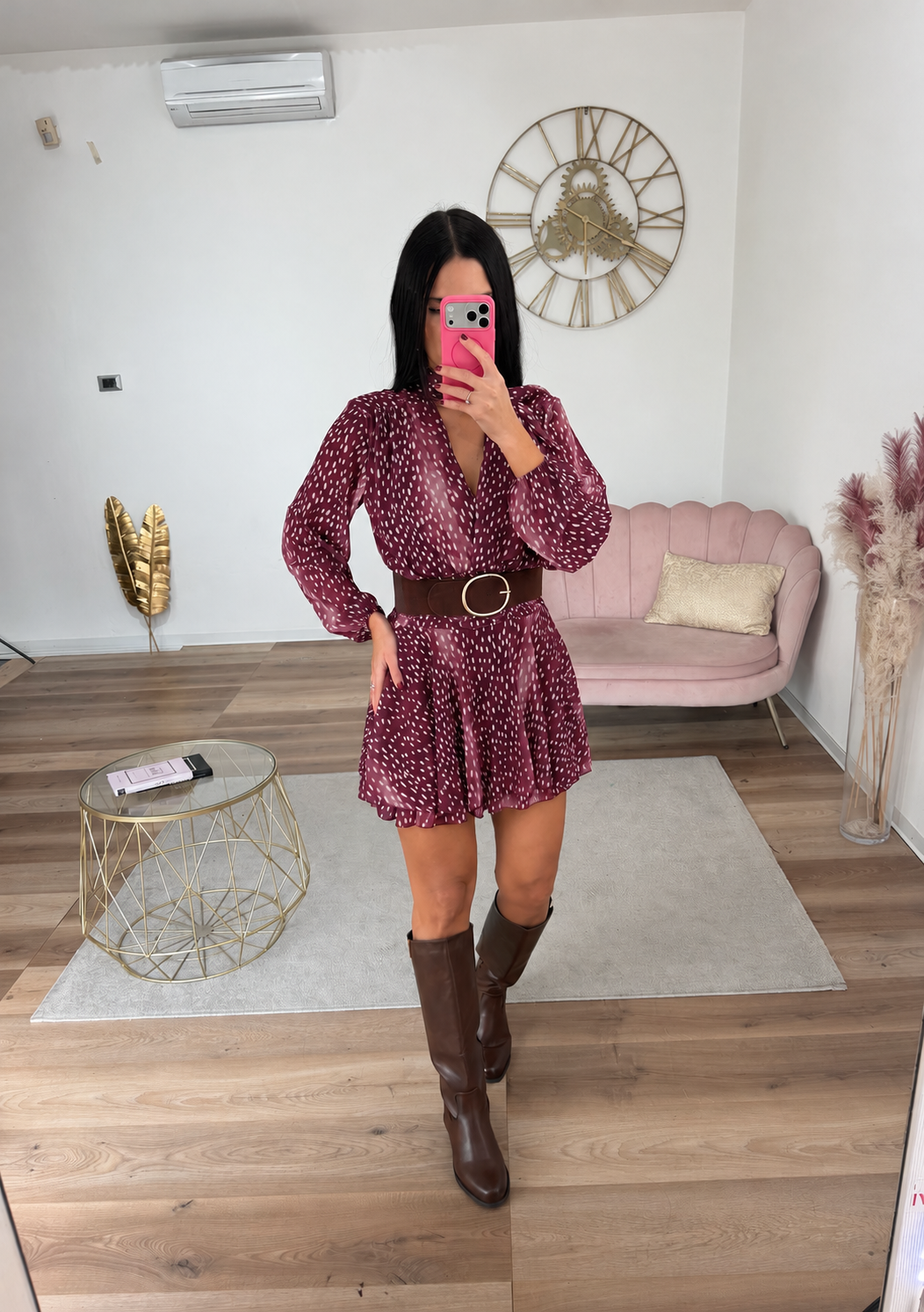 Abito Bambi Bordeaux