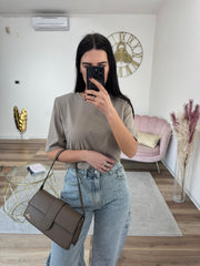 T-shirt Spalline Imbottite Fango