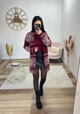 Cardigan Bogotà Total Bordeaux