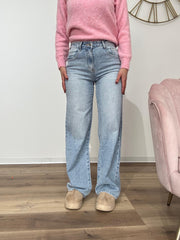 Jeans Palazzo Lavaggio Chiaro Eva