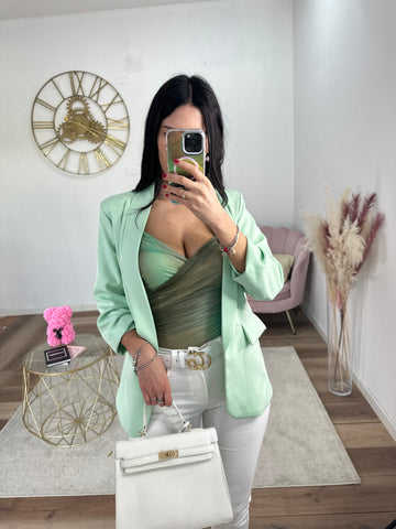 Blazer Kate Verde Pastello