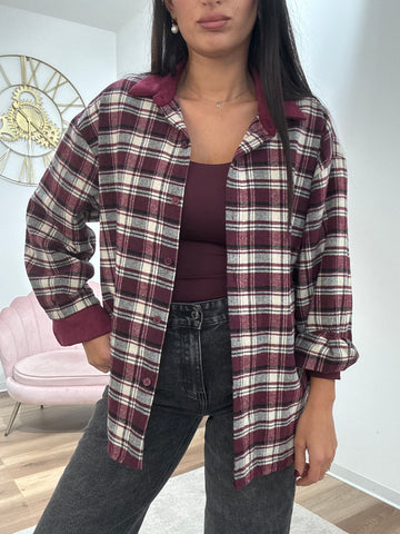 Camicione quadri Purple