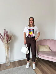 Pantalone Office Cioccolato