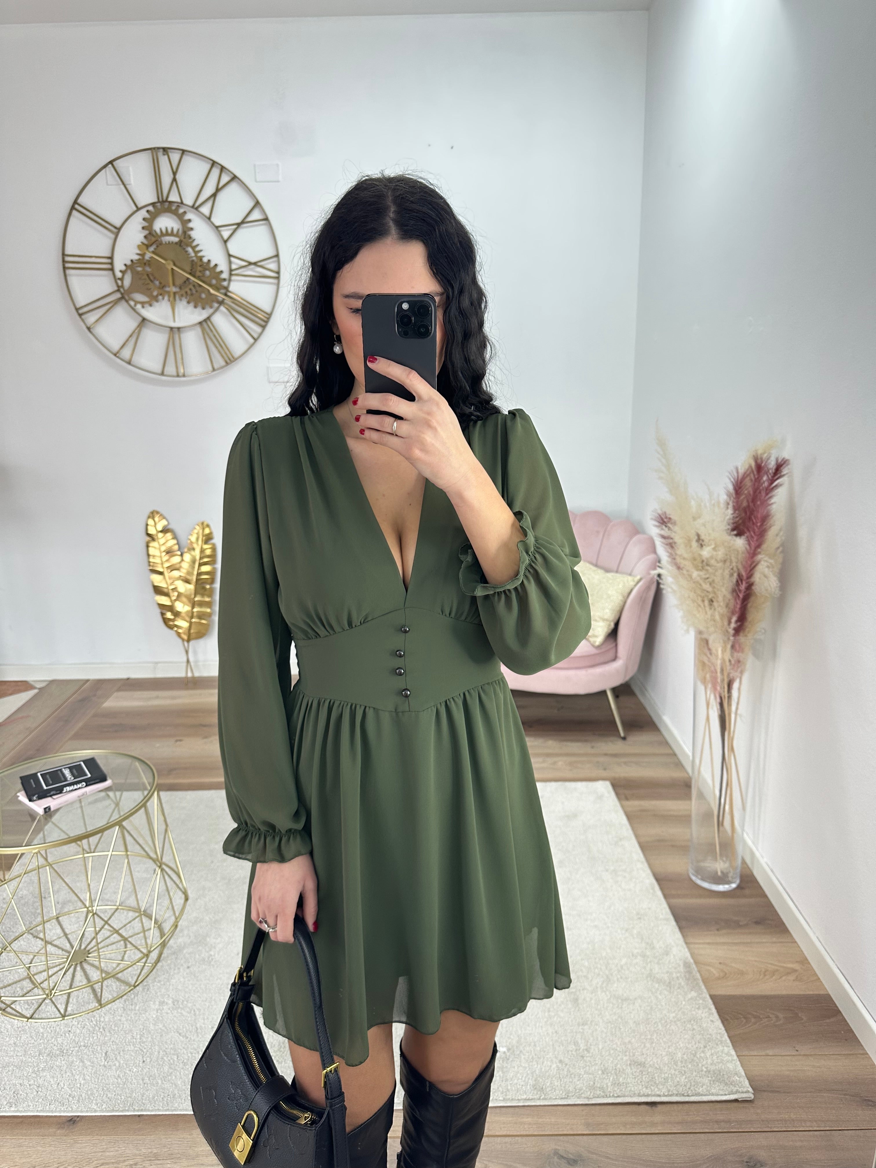 Abito Elena Verde Oliva