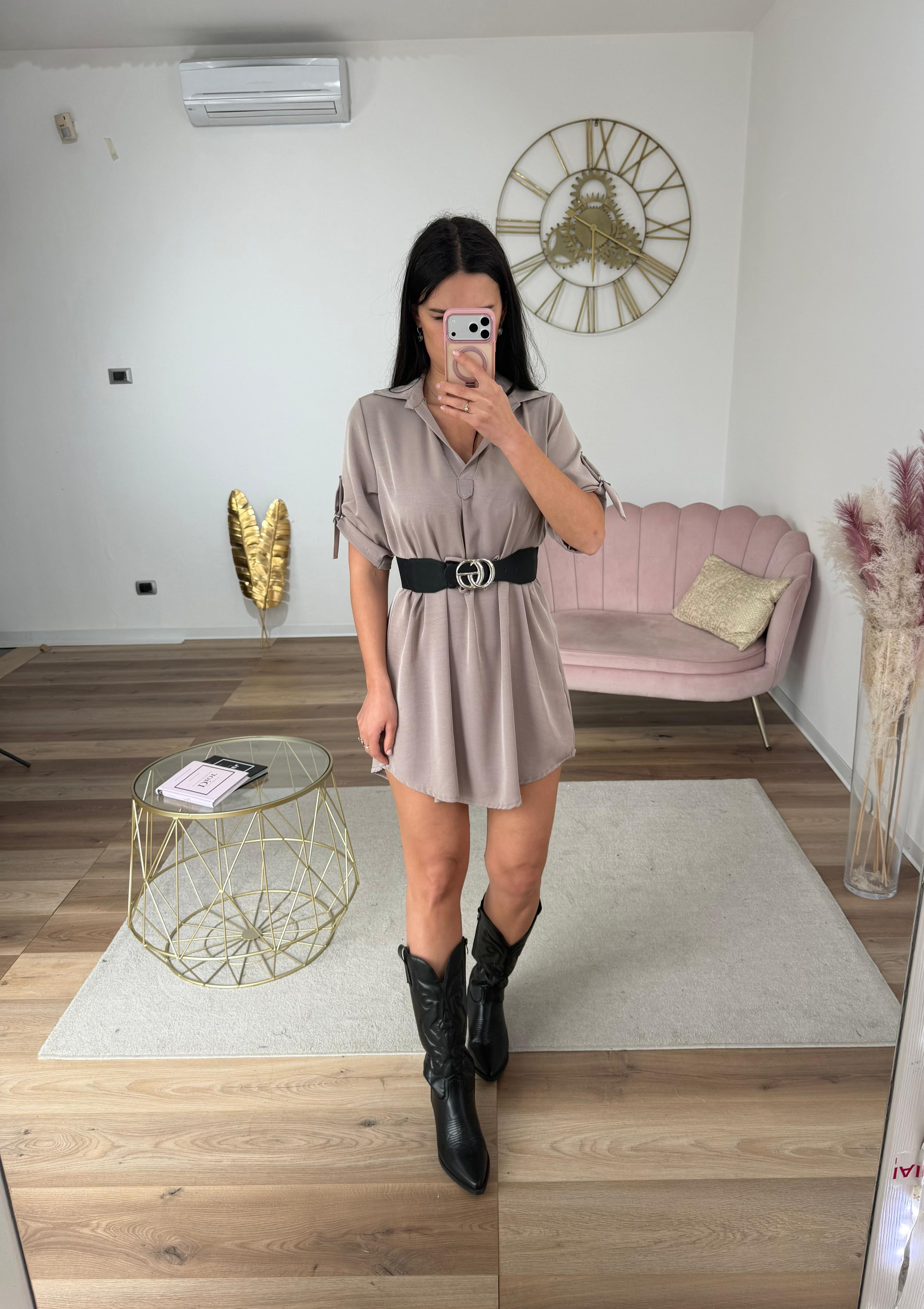 Maxi Camicione Tortora