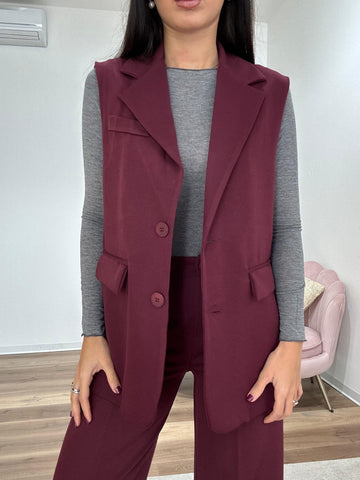 Gilet Bordeaux