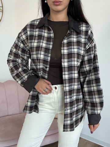 Camicione Quadri Cioccolato