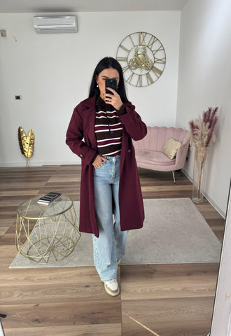 Cappotto Amore Bordeaux