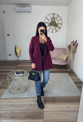 Cappottino Ginevra Bordeaux