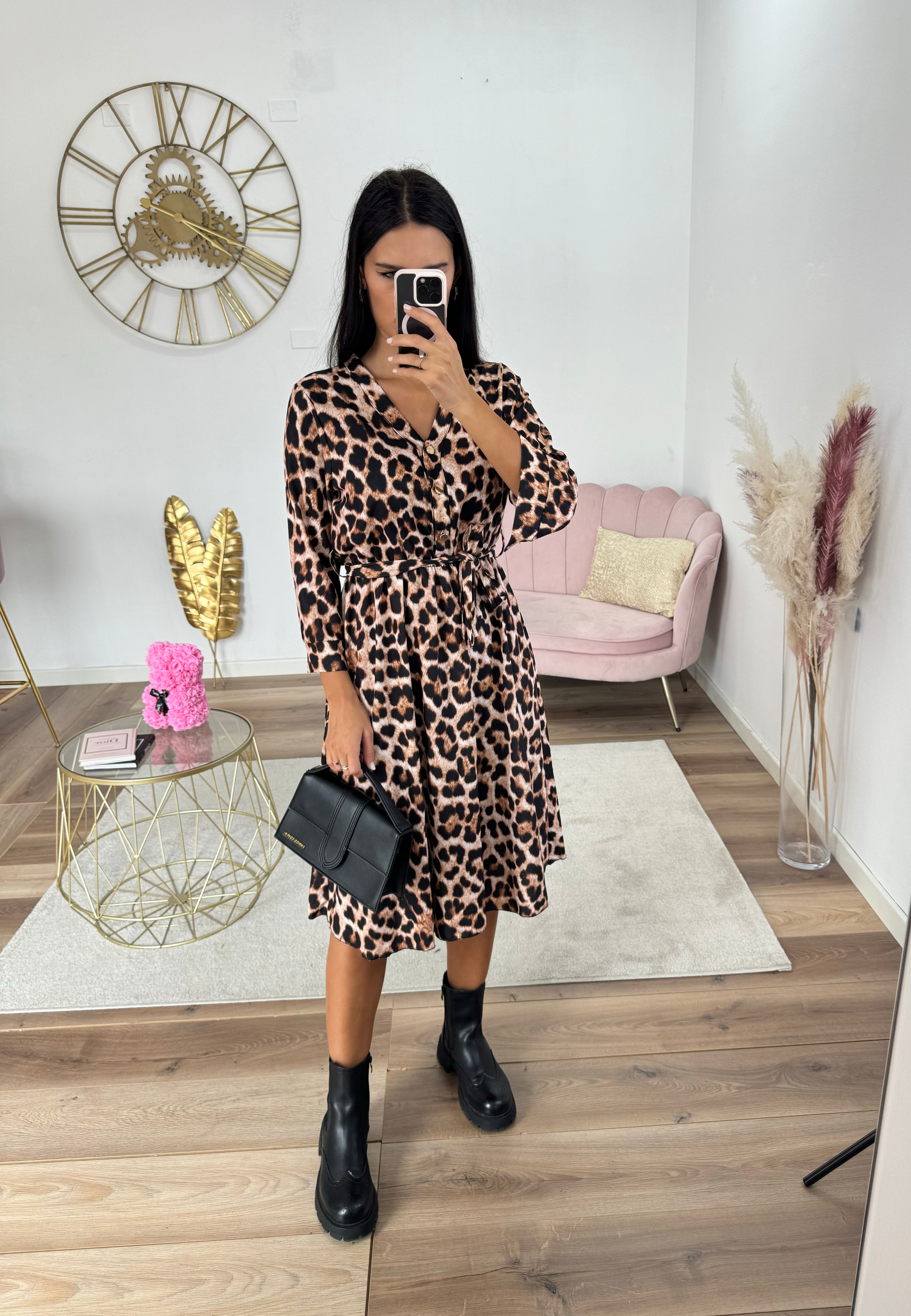 Abito Midi Animalier