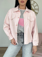 Camicione Ecopelle Rosa