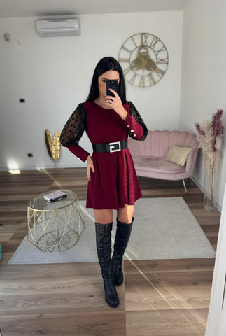 Abito Penelope Bordeaux