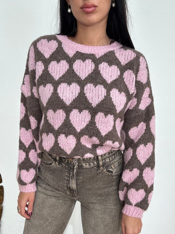 Pull Cuoricini Rosa