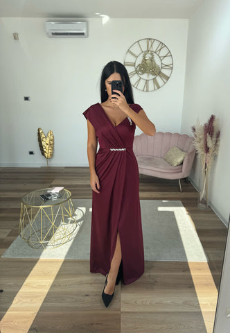 Abito Eleonora Bordeaux