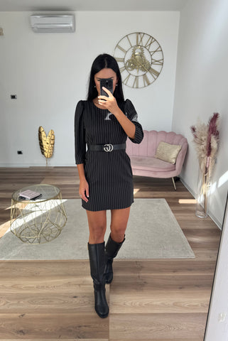 Abito Gessato Black