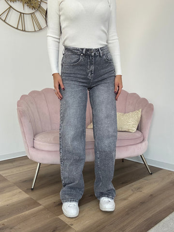 Jeans Strass Grey