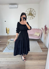 Abito Georgette Nero