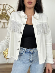 Giacca Denim  Bianca