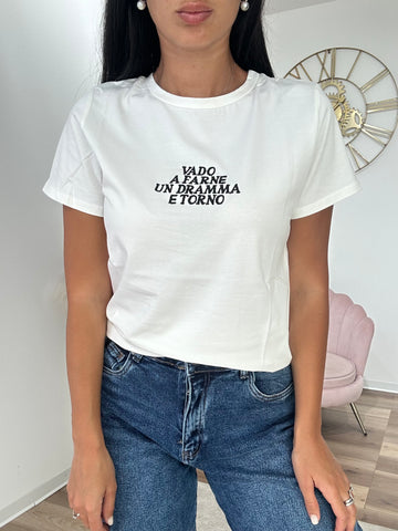 T-shirt Vado a farne un Dramma
