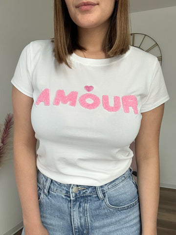 T-shirt Amour Rosa