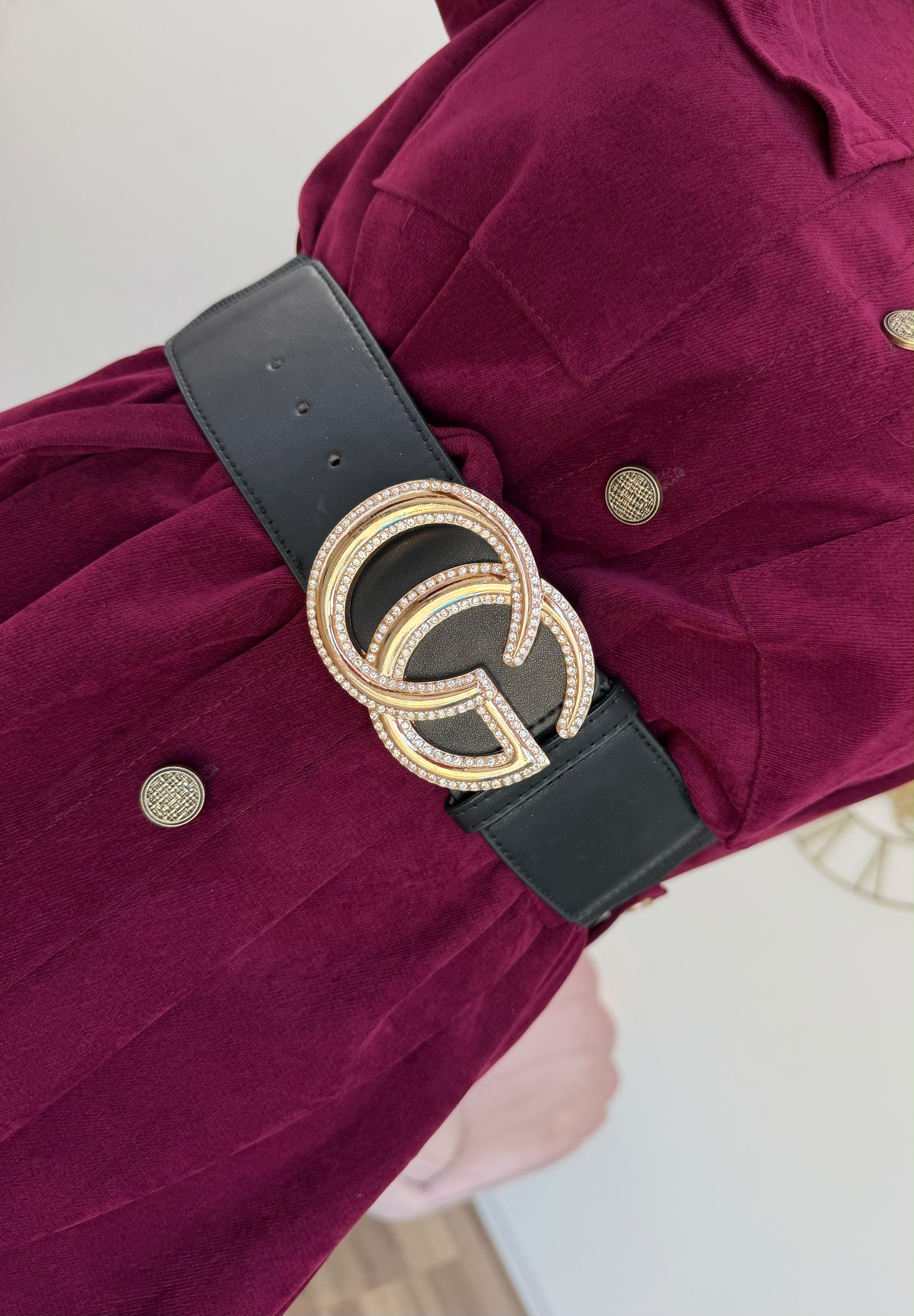 Cintura Greta Gold Strass