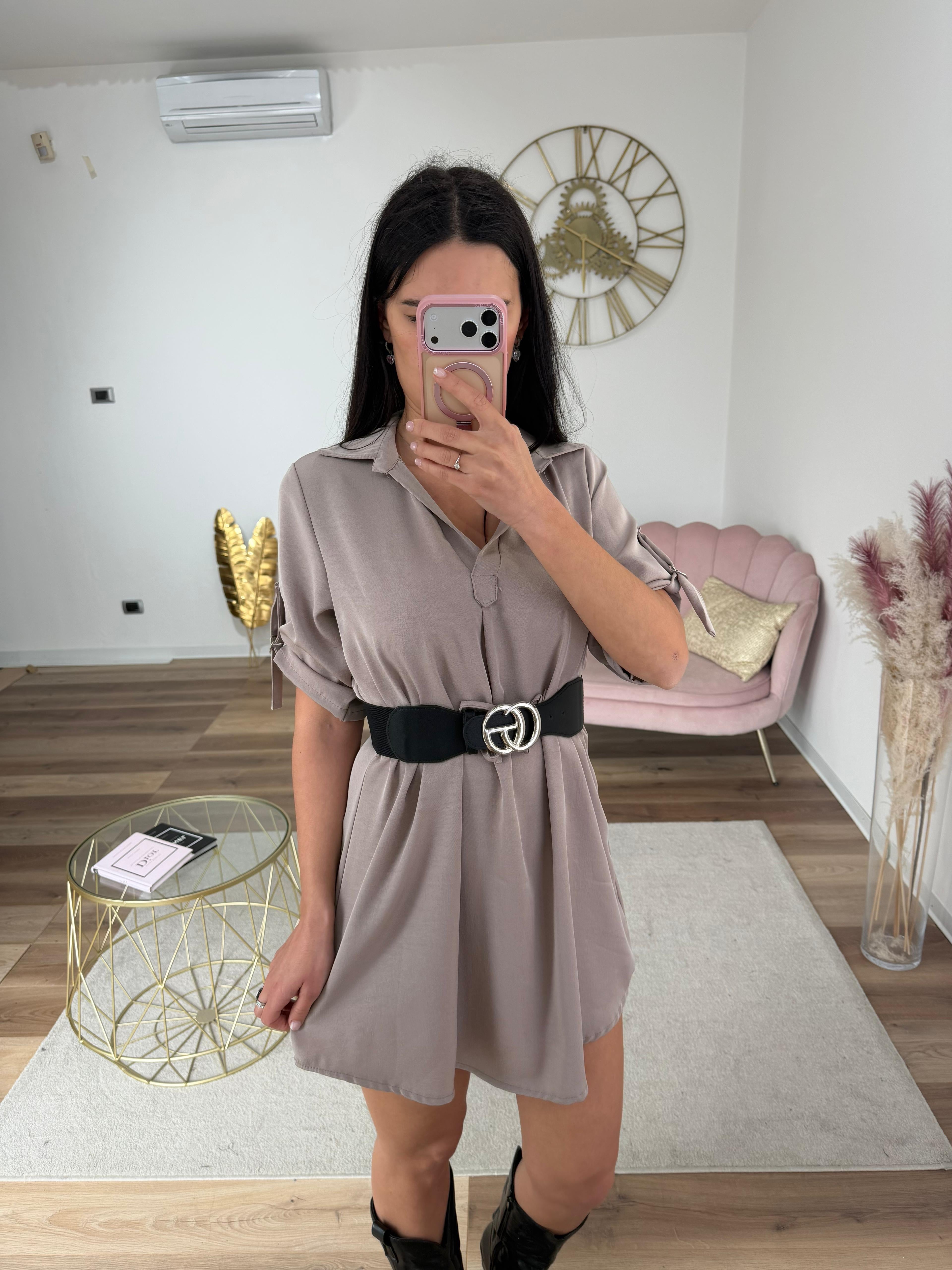 Maxi Camicione Tortora