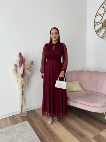 Abito Elisabetta Bordeaux